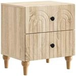 vidaXL Nachttisch Sonoma-Eiche 43 x 34,5 x 48 cm Holzwerkstoff 894069