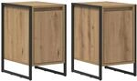 vidaXL Nachttisch 2 Stk Kunsthandwerk Eiche 39,5 x 30 x 50 cm 886653