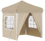 vidaXL Pop-up Partyzelt Creme 195 x 195 x 245 cm 42019735