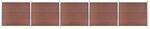 vidaXL Zaunelement Set WPC 872x146 cm Braun 3070454
