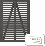 Plus Holz Einzeltor Harmoni Nadelholz Umbragrau 100 cm x 140 cm