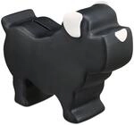 Relaxdays Spardose Keramik Schwarz Beschreibbar 17 cm x 8,5 cm x 20 cm 630 g
