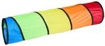 Relaxdays Spieltunnel Polyester Stahldraht Blau Gr&uuml;n Gelb Orange Rot Schwarz Pop-up