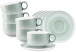 Seltmann Weiden Sento Home Milchkaffeetasse mit Untertasse 350 ml 6er Set Aura Mint
