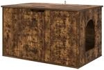 vidaXL Katzenhaus Ger&auml;ucherte Eiche 85 x 55 x 50,5 cm Holzwerkstoff 8000721