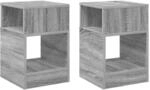 vidaXL Beistelltisch 2 Stk Graues Sonoma 30,5 x 30 x 45 cm 890907