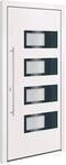 vidaXL Haust&uuml;r Wei&szlig; 100x210 cm Aluminium und PVC 3157066