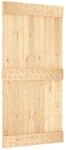vidaXL Schiebet&uuml;r NARVIK Natur und Schwarz 100 x 210 cm 213,5 cm 3445298
