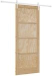 vidaXL Schiebet&uuml;r ORKDAL Natur und Wei&szlig; 86 x 211 cm 3445574