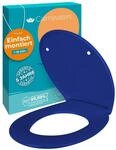 Calmwaters WC Sitz Premium Blau Absenkautomatik Made In EU 250 kg Antibakteriell
