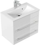 Posseik Badm&ouml;bel Portus 600 SlimLine Wei&szlig; Hochglanz