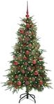 vidaXL K&uuml;nstlicher Klappbarer Weihnachtsbaum Gr&uuml;n 120 cm PE und PVC 3397393