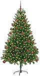 vidaXL Weihnachtsbaum mit 300 LEDs mit St&auml;nder Gr&uuml;n 180 cm PE 3396331