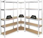 PROREGAL Mega Deal 1x Eckregal & 2x Schwerlastregal Ragnar Fachlast 175 kg Verzinkt