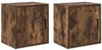 vidaXL Garagen-Wandschr&auml;nke 2 Stk R&auml;uchereiche Holzwerkstoff 860634