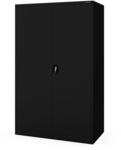 JAN NOWAK Metall-B&uuml;roschrank JAN II D600 185 x 115 x 60 cm Schwarz