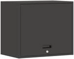 vidaXL Wandschrank f&uuml;r die Garage mit Gasdrucklift-T&uuml;r Schwarz 883268
