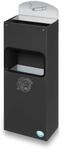 PROREGAL Robuster Wandascher Mit Schild 4 Liter HxBxT 55 x 14,5 x 22 cm Verzinkter