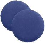 vidaXL Sitzkissen 2 St&uuml;ck Polizeiblau &Oslash; 30 x 13 cm Samt 42014111