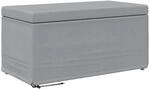 vidaXL Hocker Hellgrau 81 x 41 x 40 cm Stoff und Pressholz 876773