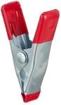 Relaxdays Klemmen Set Eisen Rot Rutschfest 5 cm x 3 cm x 1,5 cm