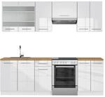 Vicco Fame-Line K&uuml;chenzeile Wei&szlig; 240 cm ohne Arbeitsplatte ohne E-Ger&auml;te