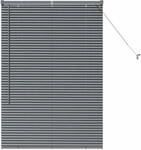 vidaXL Balkenjalousien mit Vorh&auml;ngen Dunkelgrau 130 x 85 cm Aluminium 42006044