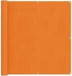 vidaXL Balkonsichtschutz Orange 110 x 200 cm Oxford-Stoff 42030837