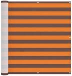 vidaXL Balkonsichtschutz Orange und Braun 110 x 400 cm Oxford-Stoff 42030668