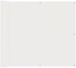vidaXL Balkonsichtschutz Wei&szlig; 100 x 600 cm Oxford-Stoff 42030605