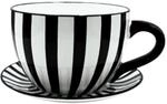 Dekohelden24 Blumentopf Pflanztopf Pflanztasse Pflanzk&uuml;bel Pflanzgef&auml;&szlig; L/B/H...