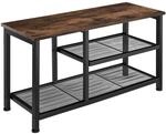 Tectake Schuhregal Taunton Industrial Style Holz und Stahl 80 x 30 x 45 50 cm