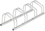 Relaxdays Fahrradst&auml;nder Verzinkter Stahl Silber F&uuml;r 4 Fahrr&auml;der