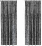 vidaXL Vorh&auml;nge 2 Stk Grau 260 x 140 cm Samt 4107692