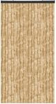 Arsvita Flauschvorhang Flauschgardine Vorhang 90 cm x 220 cm Unistreifen Beige
