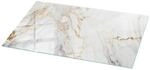 Tulup Tischplatte Edler Marmor mit Adern Couchtischplatte 100x50 cm Wei&szlig; Tischplatte