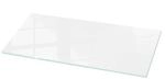 Tulup Tischplatte Farbe Wei&szlig; Glatt Glastischplatte 125x50 cm Wei&szlig; Tischplatte