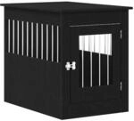 vidaXL Hundebox-M&ouml;bel Schwarze Eiche 55 x 80 x 68 cm Holzwerkstoff 862176