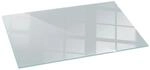 Tulup Glasplatte f&uuml;r Kamin Grau Glas unter Kamin Rechteck 140x70 cm Grau...