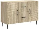 vidaXL Sideboard Sonoma-Eiche 89 x 34,5 x 60 cm Holzwerkstoff 894887