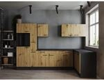 Respekta Winkelk&uuml;che Oliver 310 cm Artisan Eiche ohne E-Ger&auml;te
