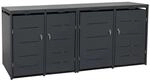 osoltus Conta4 M&uuml;lltonnenbox Inkl Gasdruckfedern B 264cm H 118 Cm Anthrazit