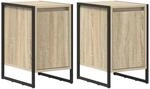 vidaXL Nachttisch 2 Stk Sonoma 39,5 x 30 x 50 cm Holzwerkstoff 886645
