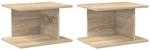 vidaXL Nachttisch 2 Stk Sonoma-Eiche 40 x 30 x 25 cm Holzwerkstoff 891173