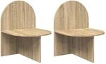 vidaXL Nachttisch 2 Stk Sonoma-Eiche 48 x 49 x 65 cm Holzwerkstoff 8001118