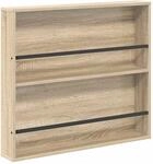 vidaXL Magazinregal Sonoma-Eiche 80 x 12 x 70 cm Holzwerkstoff 890842