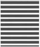 vidaXL Doppelrollo Schwarz 130x100 cm Stoffbreite 125,9 cm Polyester 4014215