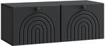 vidaXL Wandmontierter TV-Schrank Schwarz 78,5 x 31 x 30 cm 898206