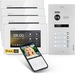 Balter EVO-HD Video-T&uuml;rsprechanlage mit App f&uuml;r Vierfamilienhaus mit 4x 7 Zoll