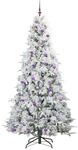 vidaXL K&uuml;nstlicher Klappbarer Weihnachtsbaum Gr&uuml;n 240 cm PE und PVC 3397516